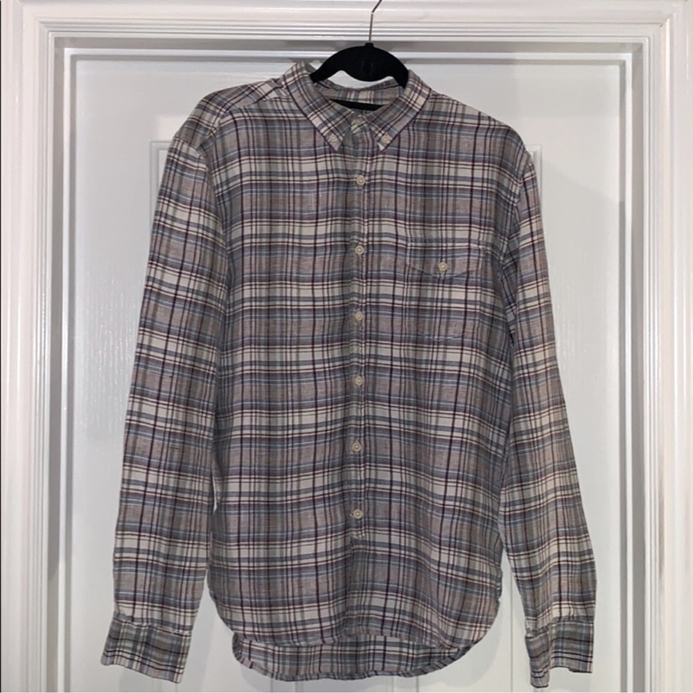 Lucky Brand Men’s Plaid Casual Button Down Shirt M